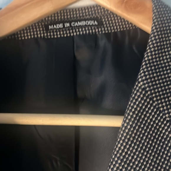 LU STRADA Sports Coat Brown Black Three Button Down Very Nice Condition! - Picture 3 of 9